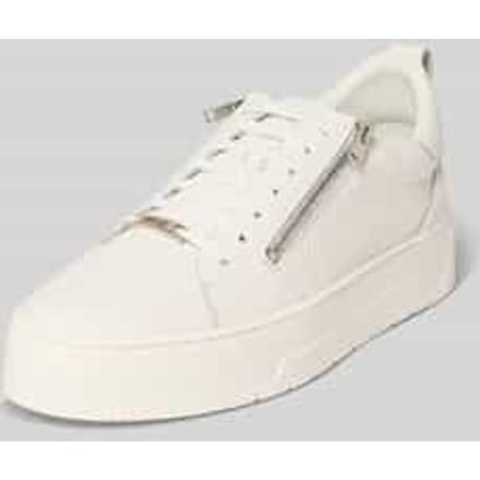 Sneakers van echt leer met structuurpatroon model 'Animal'