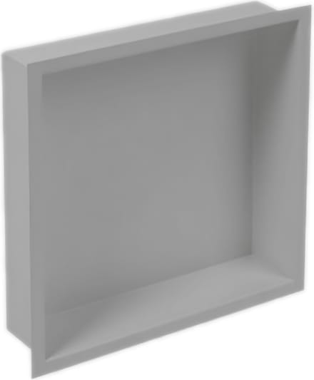 Plieger Inbox inbouwnis met flens 30x30x7.5cm waterproof RVS
