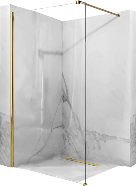 Rea Aero Gold 110 - Douchewand - 110 cm - Goud