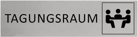 CombiCraft Aluminium Deurbordje "Tagungsraum " 165x45mm met tape