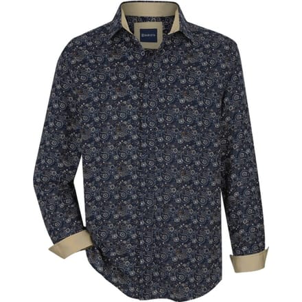 Babista herren Overhemd - 41/42 - blauw - Plus Size