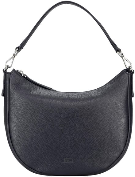 JOST Leren schoudertas Vika Hobo Bag Blue donkerblauw