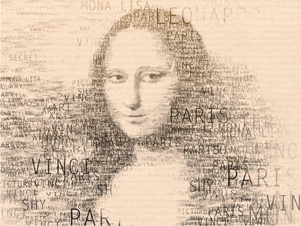 Fotobehang - Mona Lisa's gedachten.
