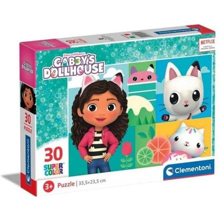 Clementoni - Puzzel - 30 Stukjes - Gabby's Dollhouse - Puzzel Voor Kinderen