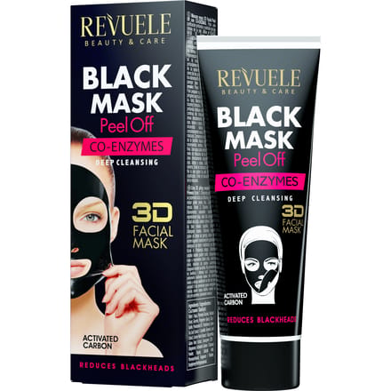 Revuele Black Mask Peel Off Co-Enzymes 80 ml