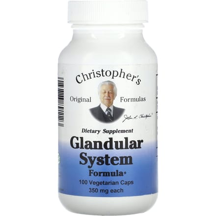 Christopher'S Originele Formules, Endocriene Formule, 375Mg, 100 Plantaardige Capsules