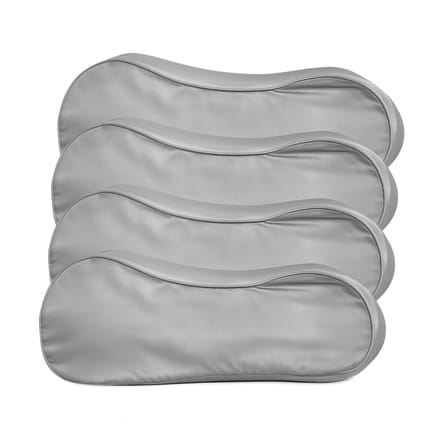 4x Zijden Kussensloop Pearl Grey Ergonomisch - 19MM - Silk Heaven - 40x60cm