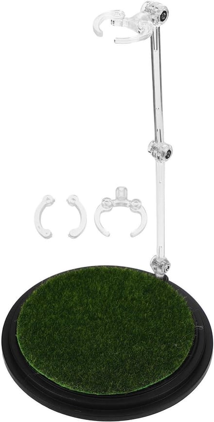 Actiefiguur Standbeeld - Modelhouder Display - Verzamelingen Tonen - Realistisch Grasplatform - 18x12x12 CM - Multicolor