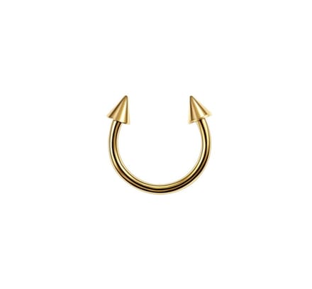 Cabantis Piercing met studs - Piercing - Neusring - Lipring - Sieraden - Goudkleurig