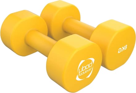 Neopreen Halters - Fitness Gewichtjes - Thuis Trainen - Antislip Coating - 05 kg - 10 kg - Kleurgecodeerd