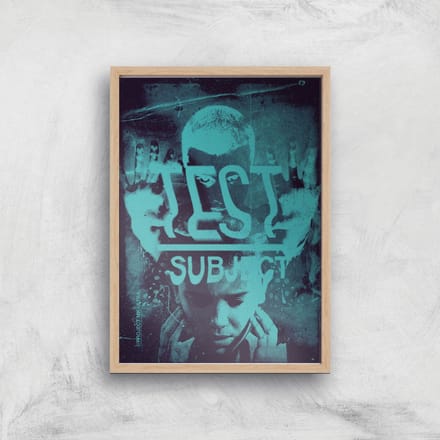 Giclée art print van de Stranger Things proefpersonen - A3 - Wooden Frame