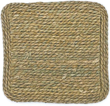 Lavandoux - Zeegras Placemats - Vierkant - Bohemian - 36x36 cm - Naturel - Set van 4