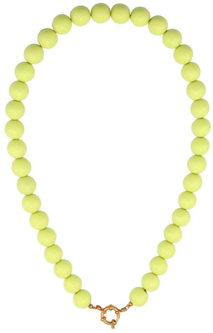 Ketting met kralen en frontsluiting-12mm