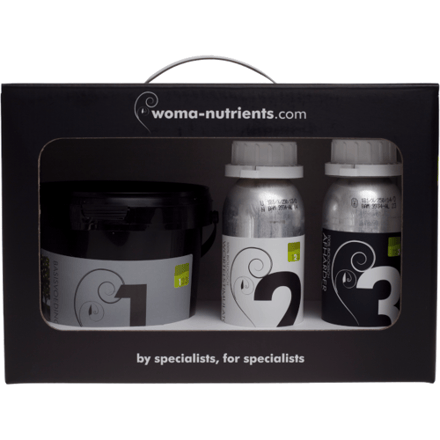 Woma Starterskit Aarde 1kg basis, 250ml wortel, 250ml afharder