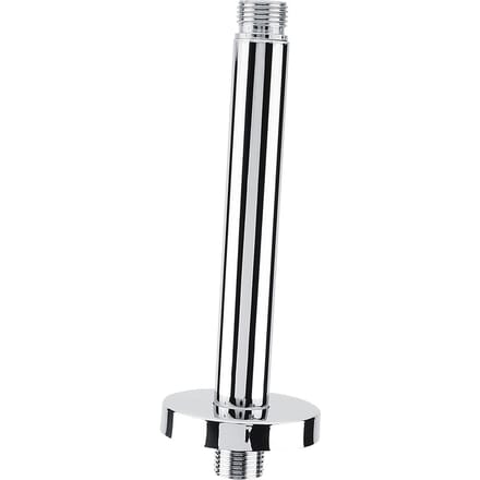RVS Ronde Bovenkant Douchearm Pijp Wandmontage voor Badkamer Plafond Douchekop 6 inches black