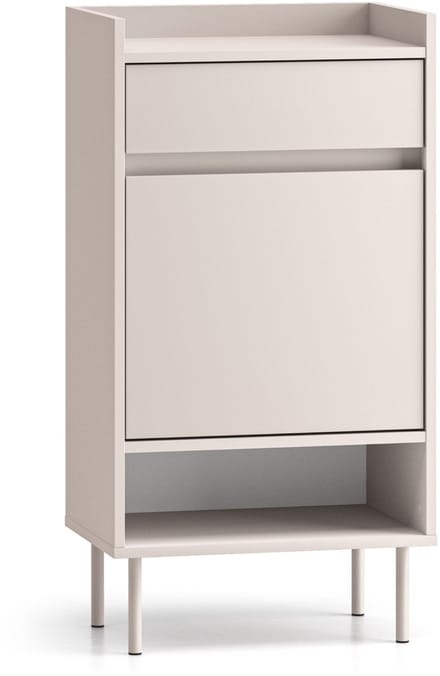 Selsey DIOCE – Schoenenkast met vakken en lade, greige, 50 cm
