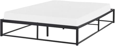 VIRY - Tweepersoonsbed - Zwart - 140 x 200 cm - Metaal