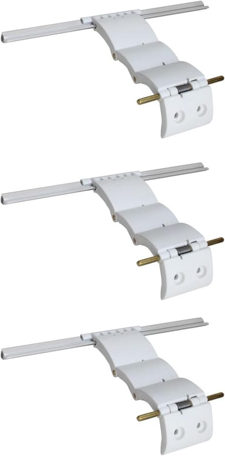 Garagedeur Slot - Vergrendeling Deur - Extra Beveiliging - Schuif Beveiliging - 25cm Lengte - Wit