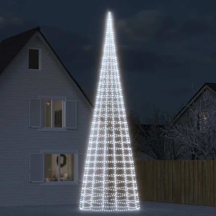 Vidaxl Kerstboom met Lampjes, Voor Mast, 3000 Koude Witte LED's, 800 cm