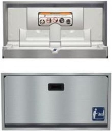 RVS Baby inbouw verschoningsunit