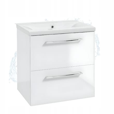 STAMAR - Kast met Wastafel Badkamer 60 x 40 x 59cm Stil Sluiten - Wit
