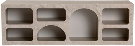 Asir - Troosten - Travertijnmarmer, zandsteen - 100% met melamine gecoat spaanplaat - 61 x 171 x 13 cm