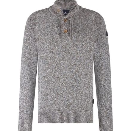 State Of Art Mocker Trui Melange Blauw - Maat M - Heren - Pullovers