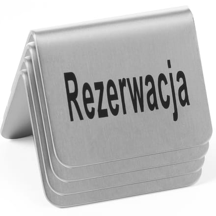 Hendi - Feestdecoratiebord - Staal - Set van 4
