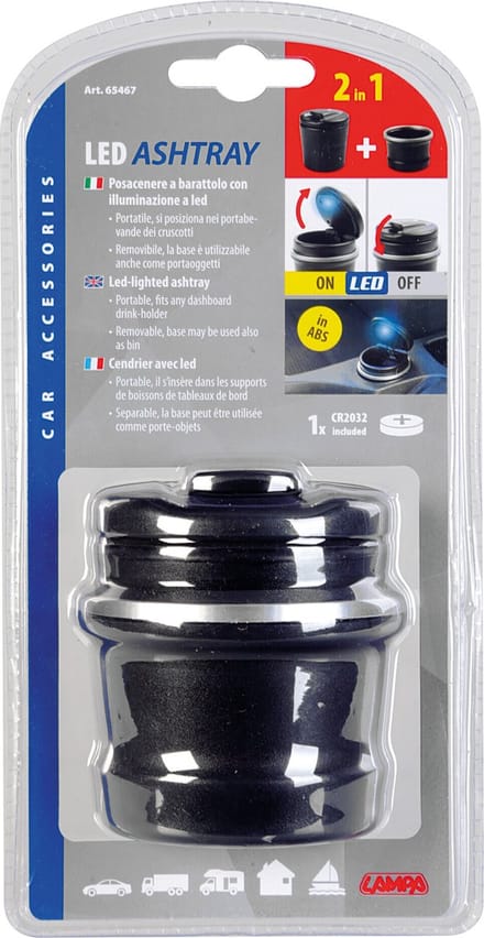 Asbak met ledverlichting