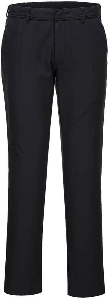 Portwest Dames Stretch Slim Chino Broek S235 - Zwart - 24