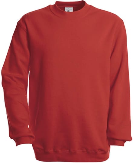 B&C Crew Neck Sweatshirt Set In CGSET - Red - L