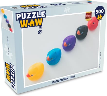 Puzzel Badeenden - Wit - Legpuzzel - Puzzel 500 stukjes