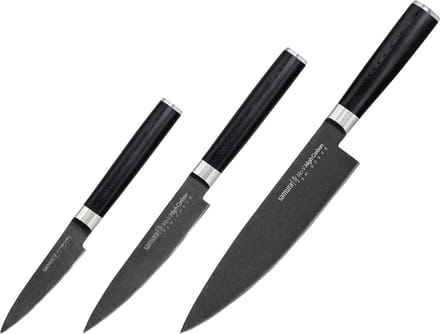 Samura Mo-V Messenset 3-Delig Black Stonewash