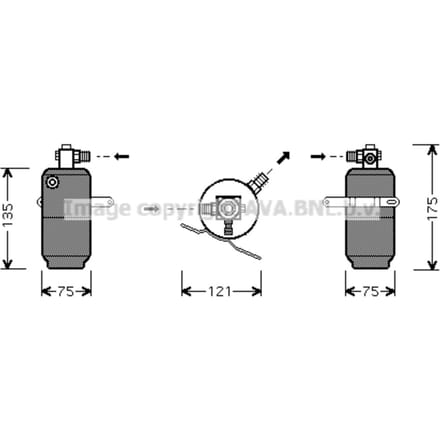 Droger, airconditioningsysteem AVA COOLING MSD293