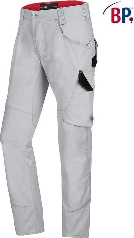 Werkbroek BP lichtgrijs slank model 1981 57051 - 48