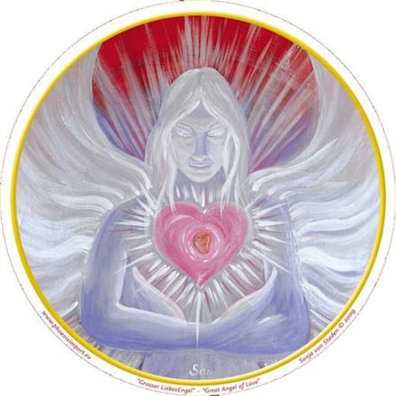 Raamsticker Great Angel of Love