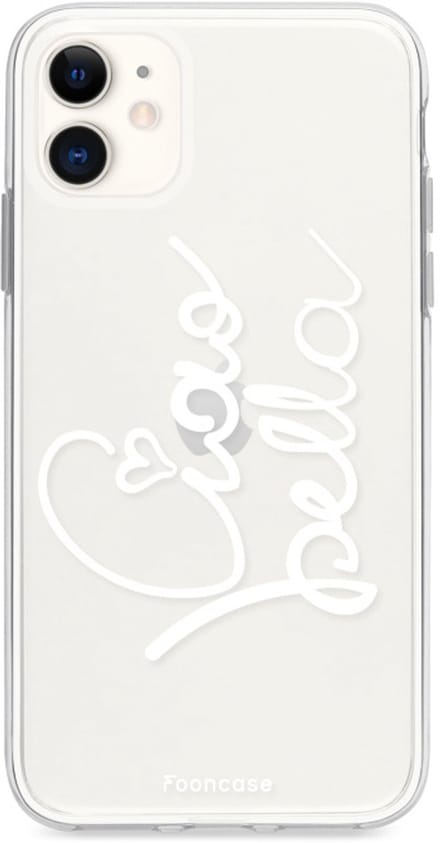 Fooncase Hoesje Geschikt voor iPhone 11 - Shockproof Case - Back Cover / Soft Case - Ciao Bella!