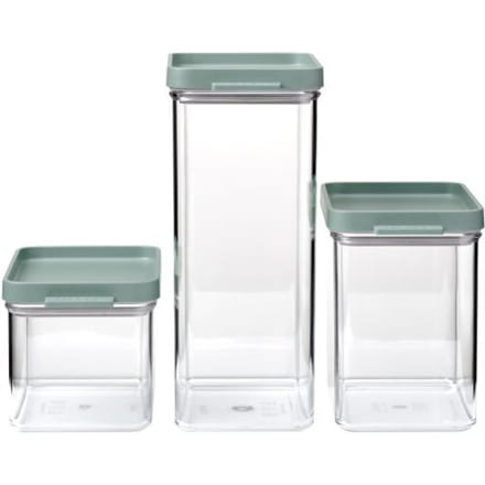 Mepal Omnia bewaardozen - 3-delige Set - Voorraaddoos - Nordic sage