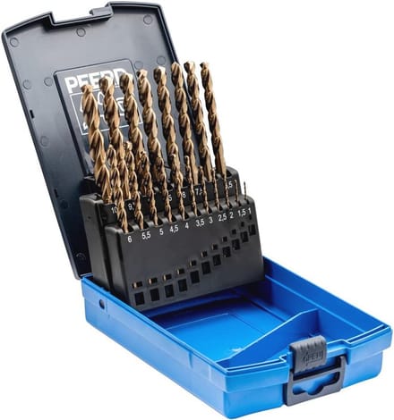 Professionele Spiraalborenset voor Harde Materialen - 19-delig, Ø 1-10 mm, HSS-E Co5
