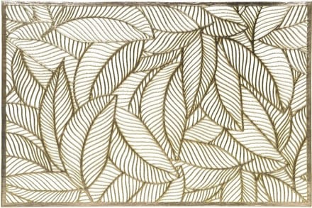 Decoris Tafel placemats - gouden bladeren - 30 x 45 cm - diner - ontbijt - kerst