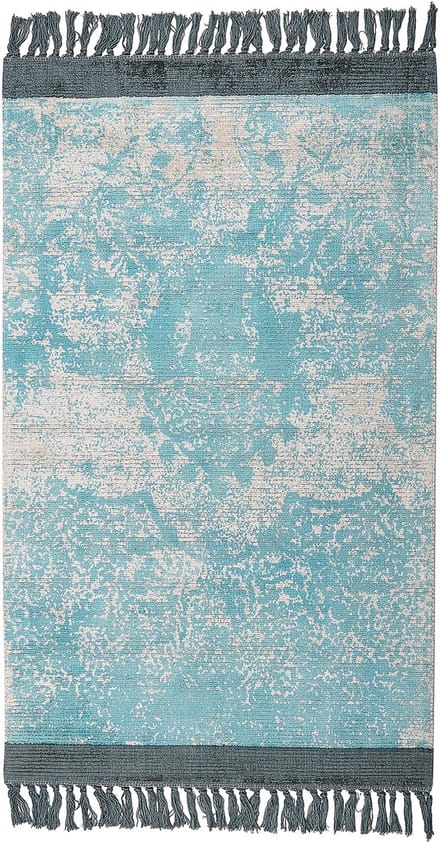 AKARSU - Vloerkleed - Lichtblauw - 80 x 150 cm - Viscose