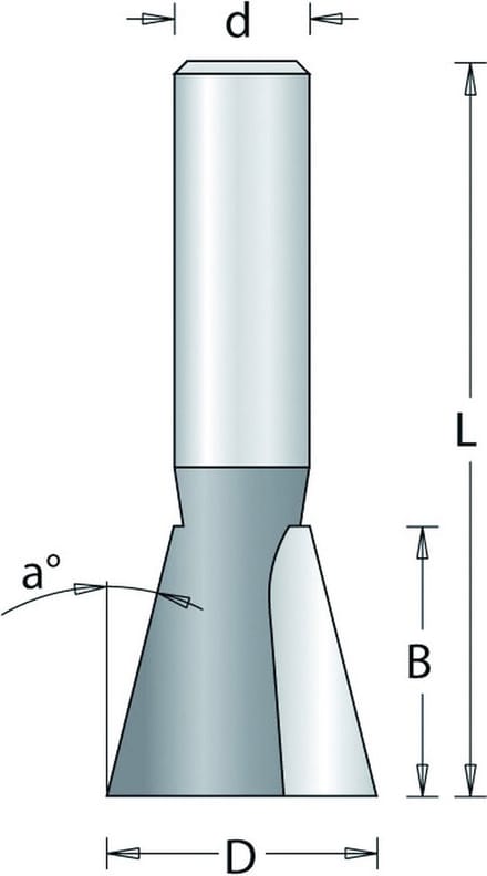HM Amaxx Zwaluwstaartfrees 14° d=6 610-6
