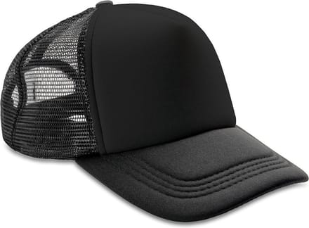 Result Detroit ½ Mesh Truckers Cap RH089 - Black/Black - One size