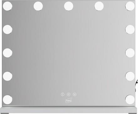 Hollywood Verlichte Kaptafel Spiegel met 13 LED Lampen en Touch Dimmer