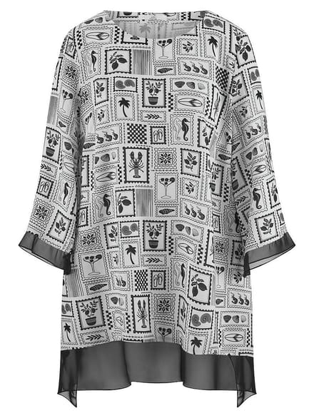 Lange blouse Van Emilia Lay wit