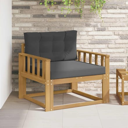 vidaXL - Buiten - Midden - Sofa - Polyester - Wit