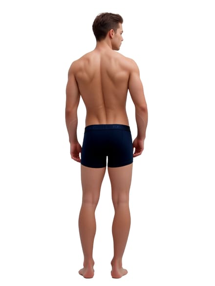 Boxershort met elastische band met label in een set van 3 stuks