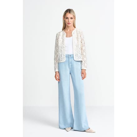 Rich & Royal Marlene Light Blue Lyocell Denim Größe: W30L32 | Ausgestellte Hosen Outlet | Damen | Blau