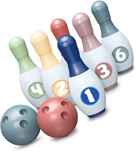 Kind Bowling Set - Peuter Speelgoed - Ontwikkeling Vaardigheden - Gladde Kunststof Constructie - 27 x 17 x 14 cm