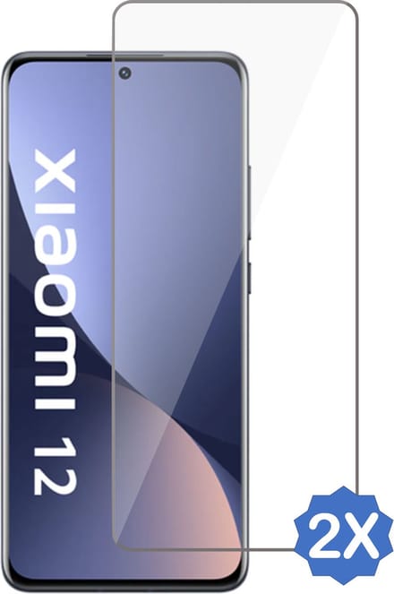 2x Geschikt voor Xiaomi 12 Screenprotector - Geschikt voor Xiaomi 12 Beschermglas Screen Protector 9H Glas